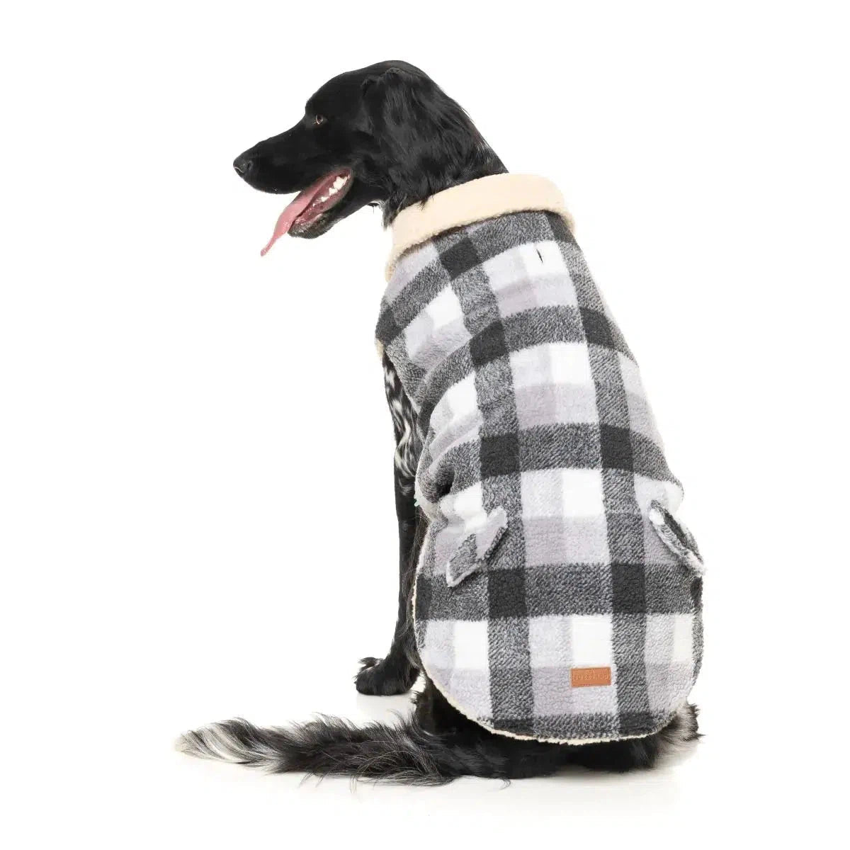 FuzzYard Lumberjack Dog Jacket - Grey