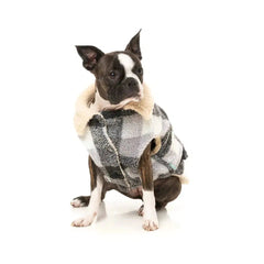 FuzzYard Lumberjack Dog Jacket - Grey