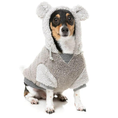 FuzzYard Winnie Dog Hoodie - Grey