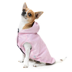 FuzzYard Flipside 24 Dog Raincoat - Pink