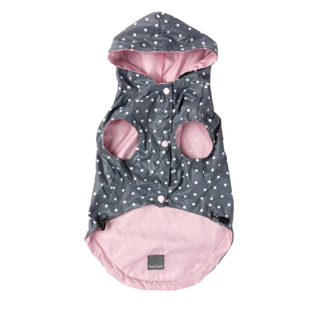 FuzzYard Flipside 24 Dog Raincoat - Pink