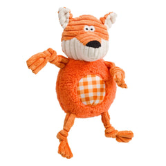 Gingham & Cord Fox Dog Toy