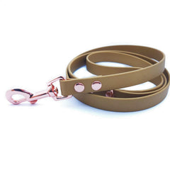 Gold Biothane Vegan Dog Lead