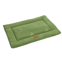Green Embossed Pheasant Fleece Crate Mat by House of Paws