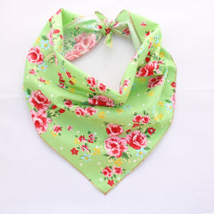 Green Vintage Dog Bandana