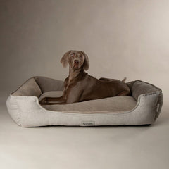Harvard Memory Foam Box Dog Bed - Pearl Grey