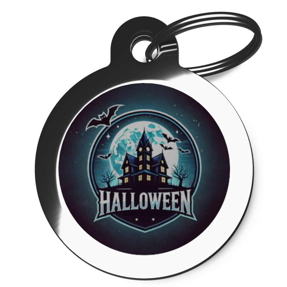 Haunted House Dog ID Tag