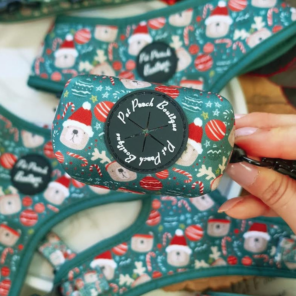 Jolly Bear Christmas Poo Bag Holder