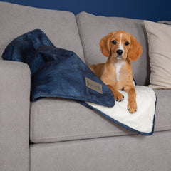 Kensington Pet Blanket - Navy Blue