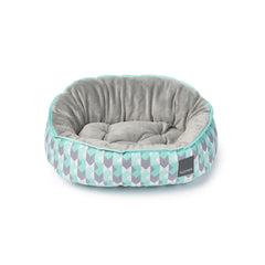 FuzzYard Reversible Dog Bed – Mint Fizz