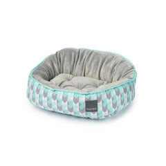 FuzzYard Reversible Dog Bed – Mint Fizz
