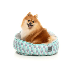 FuzzYard Reversible Dog Bed – Mint Fizz