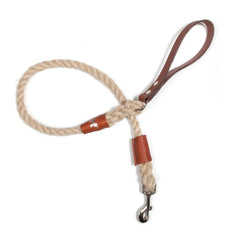 Master Ropemakers X Creature Clothes Leather Handled Rope Dog Lead