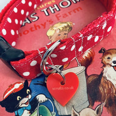 Minnie Red and White Polka Dot Dog Collar