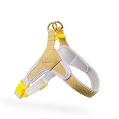 Mustard Step In Vegan Leather Dog Harness