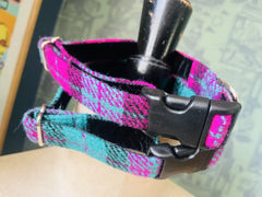 Northern Lights Harris Tweed Dog Collar
