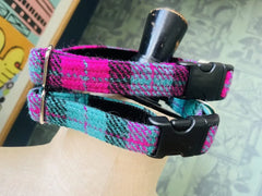 Northern Lights Harris Tweed Dog Collar
