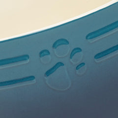 Ombre 2 Piece Dog Food & Water Bowl Set - Blue