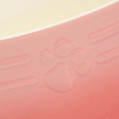 Ombre 2 Piece Dog Food & Water Bowl Set - Pink