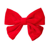 Oversized Red Velvet Dog Bow Tie by House of Paws