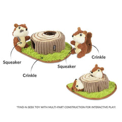 P.L.A.Y Forest Friends - Chippy and Cheeks the Chipmunks Activity Dog Toy