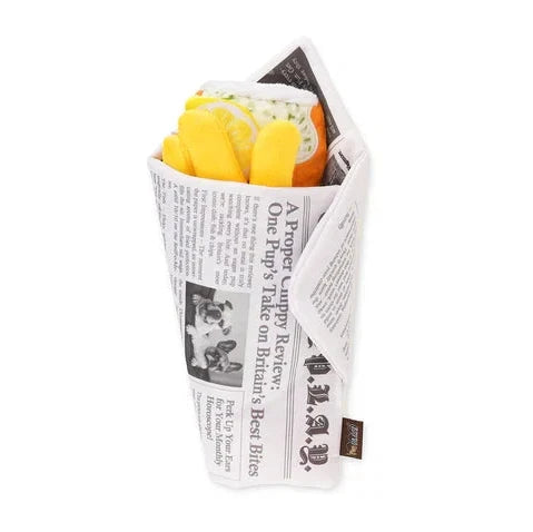 P.L.A.Y International Classic Chippy Chews - Fish n Chips Dog Toy