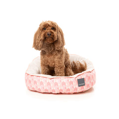 FuzzYard Reversible Dog Bed – Pink Lemonade