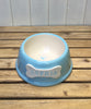 Pastel Personalised Dog Bowls Blue