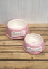 Pastel Personalised Dog Bowls Pink
