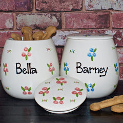 Personalised Ceramic Roses Treat Jars