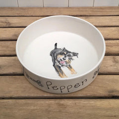 Personalised Ceramic Dog Portrait Bowl