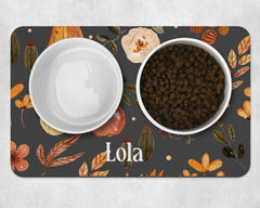 Personalised Cottage Core Pet Bowl Placemat