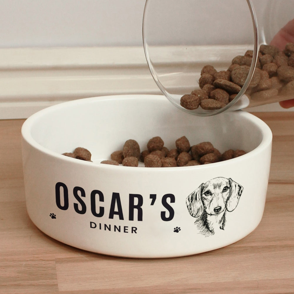 Personalised Dog Breed Bowl