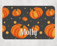 Personalised Halloween Pumpkins Dog Bowl Placemat