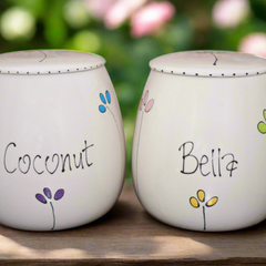 Personalised Petal Dog Treat Jar
