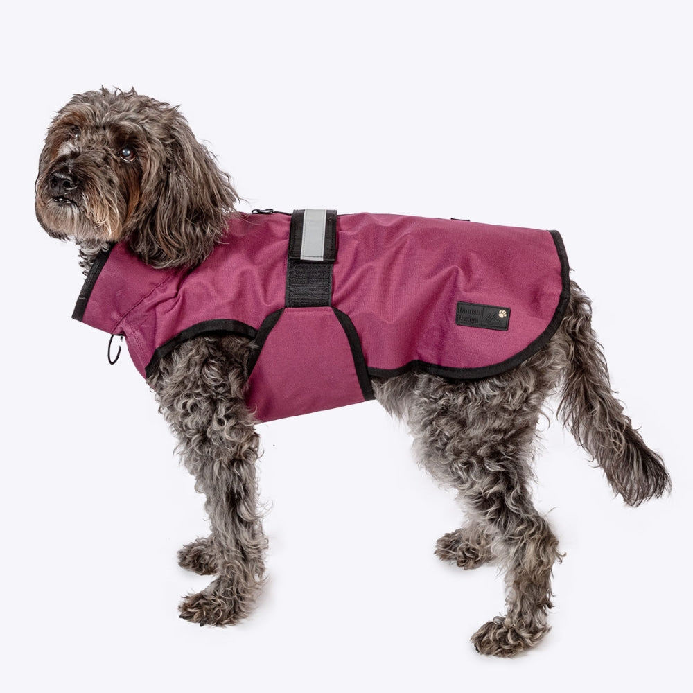 Plum 3 in 1 Waterproof Dog Coat by Danish Design