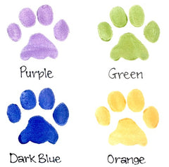 Personalised Ceramic Slanted Paw Print Dog Bowls