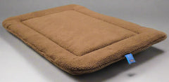 Rectangular Fleece Dog Crate Cushion Pads by Pets and Leisure Brown