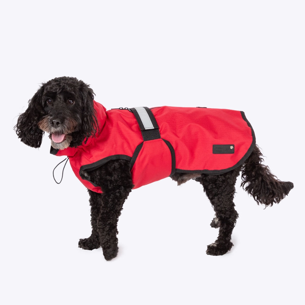 Red 3 in 1 Waterproof Dog Coat by Danish Design