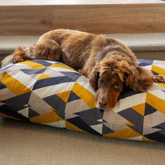 Retreat Geo Tiles Memory Foam Duvet Dog Bed by Danish Design