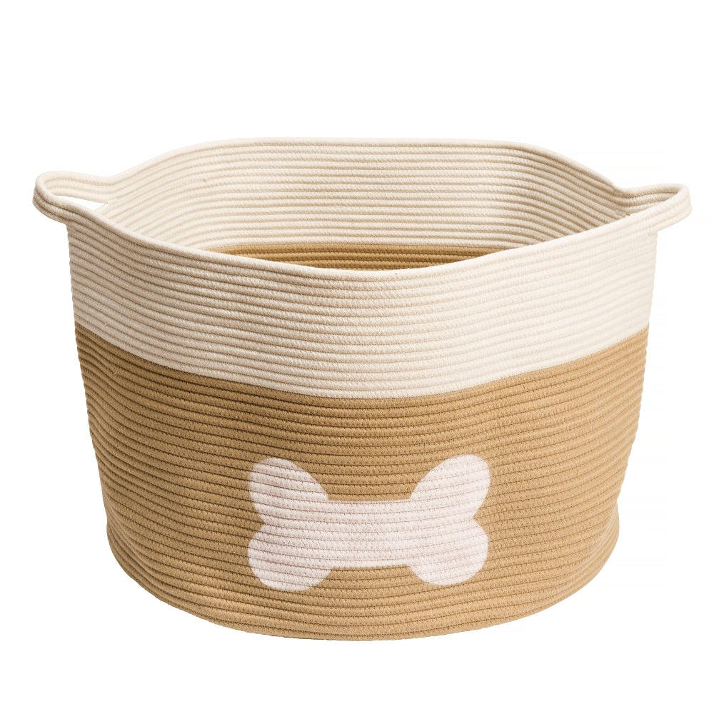 Rope Dog Bone Storage Basket by House of Paws