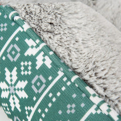 Santa Paws Green Christmas Box Dog Bed