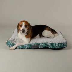 Santa Paws Green Christmas Mattress Dog Bed