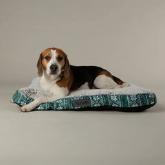 Santa Paws Green Christmas Mattress Dog Bed