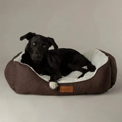 Scruffs Wilton Box Dog Bed Chocolate Brown
