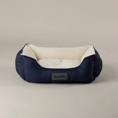 Scruffs Wilton Box Dog Bed Navy Blue