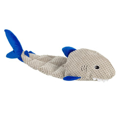 Shark Waffle Cord Dog Toy