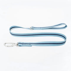 All-Terrain Canvas Dog Lead - Sky Blue / Navy