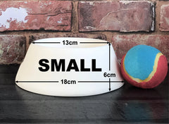 Personalised Polka Dot Slanted Dog Bowl and Mat Set