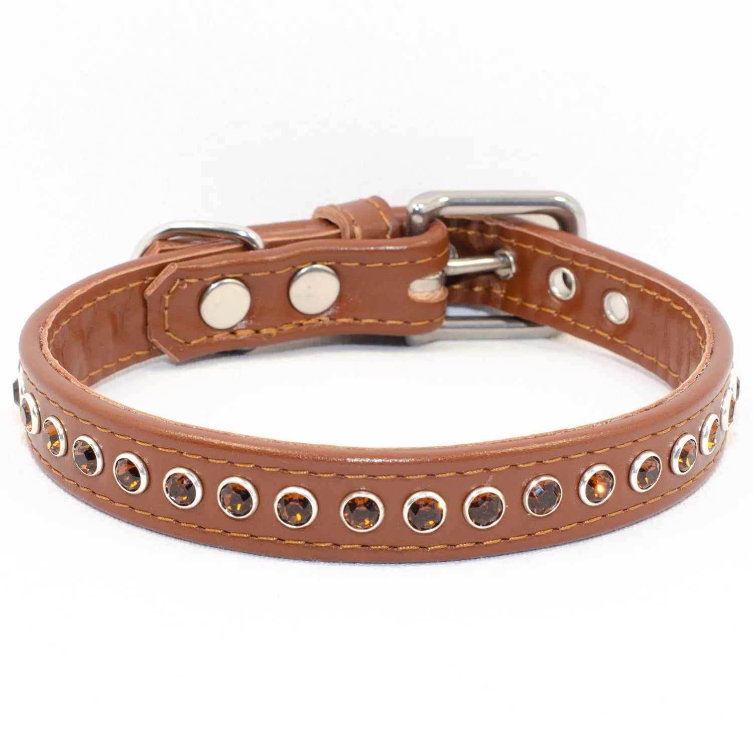 Smoked Topaz Trail Swarovski Dog Collar by Petiquette